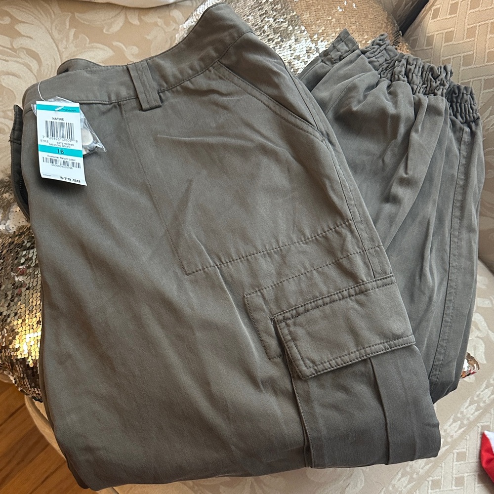 INC International Concepts Women's Gray Ankle Pants